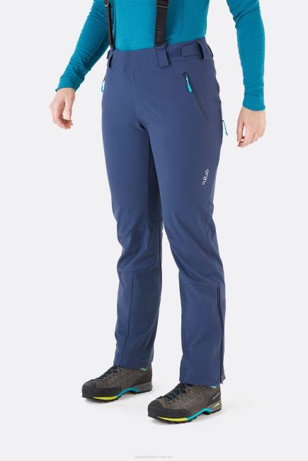 Rab Kvinnor Ascendor Alpina Softshellbyxor N2f2467 Djupt Bläck