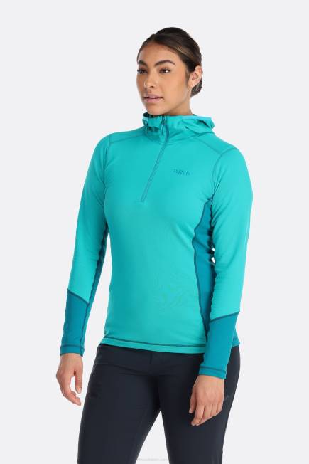 Rab Kvinnor Kanal Hoody N2f2241 Akvamarin