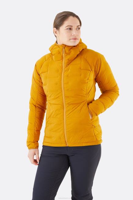 Rab Kvinnor Aln Stretch Ner Huvtröja N2f2131 Mörk Butternut