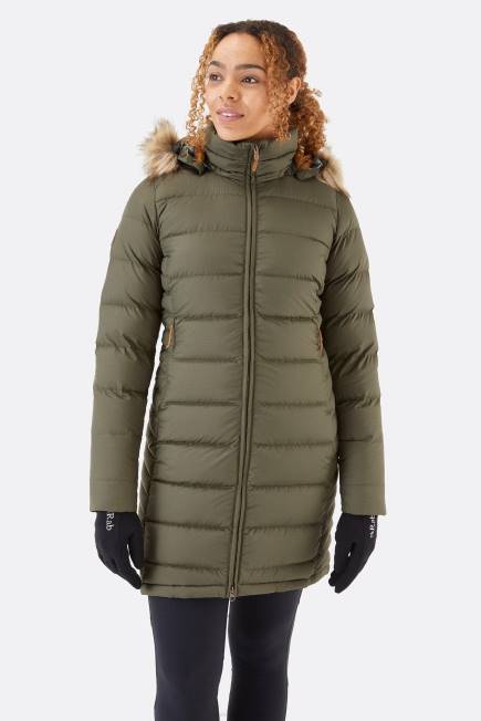 Rab Kvinnor Parkas Med Djup Täckning N2f21 Armén