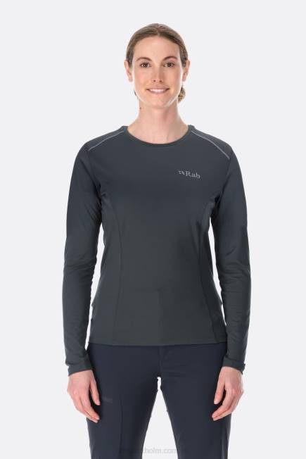 Rab Kvinnor Kraft Ls Tee N2f2259 Beluga