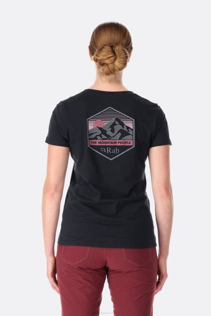Rab Kvinnor Ställning Bergstopp Tee N2f2390 Beluga
