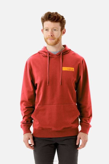 Rab Män Voyage Hoody N2f2967 Röd Lera