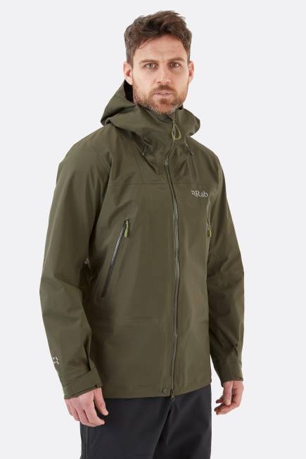 Rab Män Kangri Gore-tex Jacka N2f2899 Armén