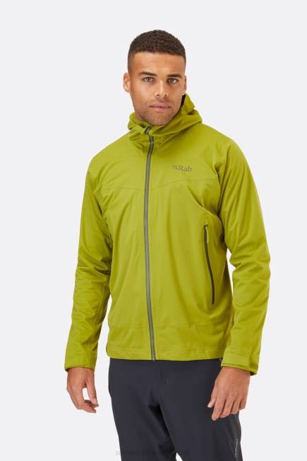 Rab Män Kinetic 2.0 Vattentät Jacka N2f2918 Asp Grön