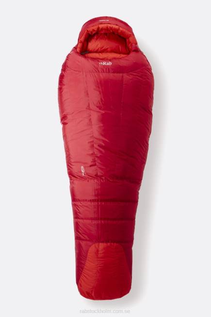 Rab Unisex- Expedition 1400 Dunsovsäck (-40c) N2f2993 Toppmöte Röd